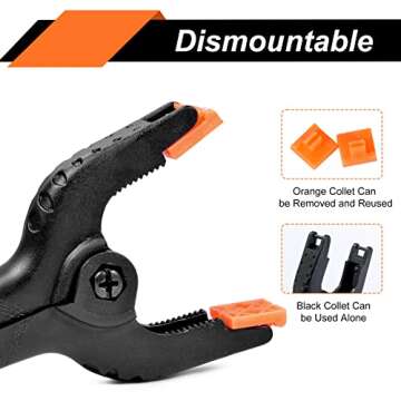 20 Packs Heavy Duty Spring Clamps for Woodworking Crafts