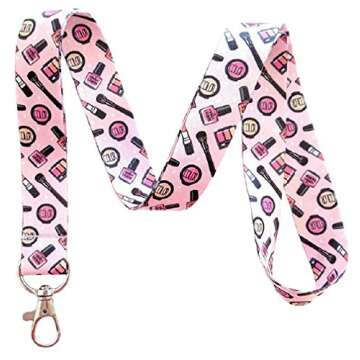 Makeup Lanyard Key Chain Id Badge Holder