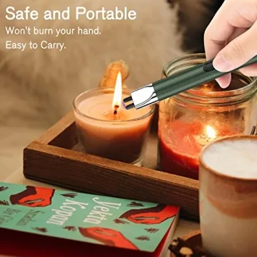 REIDEA Electric Lighter 2 Pack with LED Safety Features