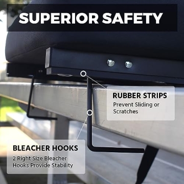 Comfortable OSPORTIS Bleacher Seats with Back Support