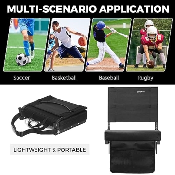 Comfortable OSPORTIS Bleacher Seats with Back Support