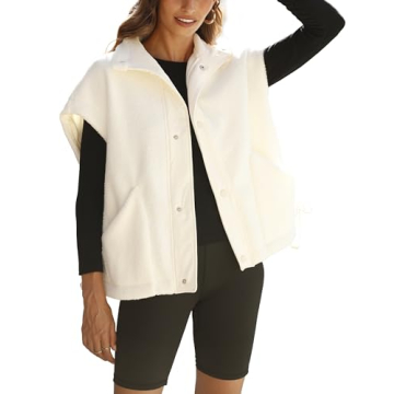Oversized Fleece Vest for Stylish Warmth