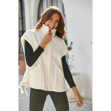 Oversized Fleece Vest for Stylish Warmth