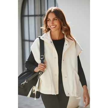Oversized Fleece Vest for Stylish Warmth