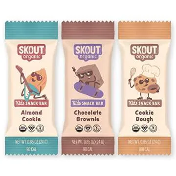 Skout Organic Dessert Inspired Kids Snack Bar Variety Pack (18 Pack) | Organic Kids Snack Bars | School Snacks & Lunch Snacks | Vegan & Paleo | Gluten, Dairy, Grain Free…