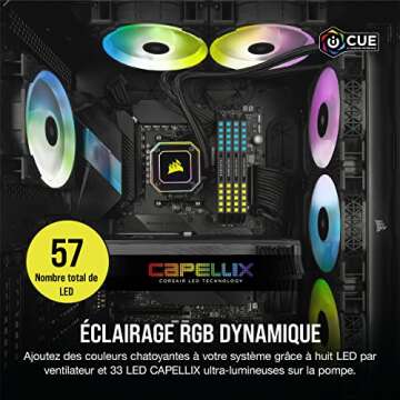 Corsair iCUE H150i Elite Capellix Liquid CPU Cooler