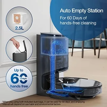 ECOVACS Deebot N8 Pro+ Robot Vacuum Mop 60-Day Self-Cleaning