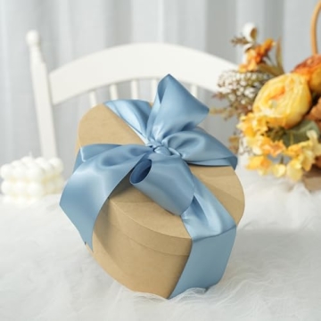 Elegant Dusty Blue Satin Ribbon for Crafting & Gifts