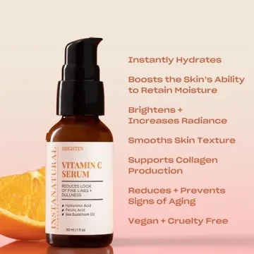 InstaNatural Vitamin C Serum Brightens Hydrates Reduces Aging