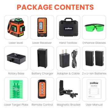 DOVOH High Visibility Laser Level for Outdoor Projects