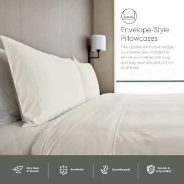 Tafts King Sheets Set - Luxurious 100% Bamboo Viscose Bedding