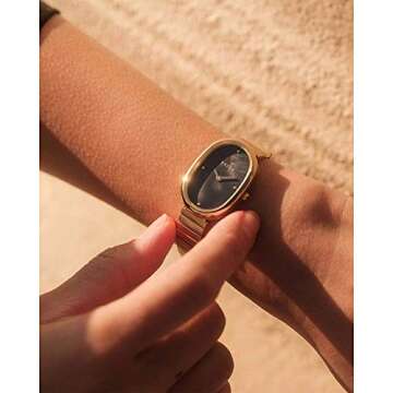 Breda 'Jane' Gold and Metal Bracelet Watch, 23MM