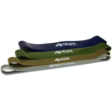 4KOR Fitness Extra Thick Minibands (2.5mm Thick, 4pc Set)