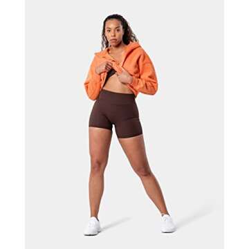 Kamo Fitness Serenity Shorts High Waisted 6" Inseam No Front Seam Thigh Friendly V Booty Seam Women'...