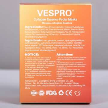 24 Pack Collagen Essence Sheet Facial Masks, Bulk Sheet Face Masks SkinCare for Women, Hydrating and Soothing Facial Mask Set for Skin care, Face Mask Spa Gifts for All Skin Types