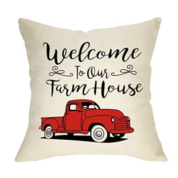 FBCOO Rustic Farmhouse Decorative Throw Pillow Case