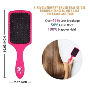 Wet Brush Pro Paddle Punchy Pink for Easy Detangling