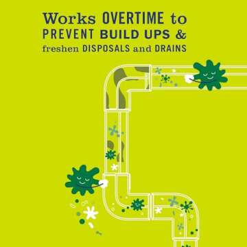 MRS. MEYER'S CLEAN DAY Probiotic Drain Maintenance Liquid, Lemon Verbena, Freshens Disposals and Drains, 32 Fl Oz