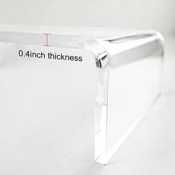 guofa Acrylic Monitor Stand Riser - Desk Platform for Computer Monitor, Desktop Riser Elevation for Laptop for Keyboard Storage