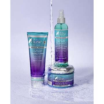 The Mane Choice Tropical Moringa Sweet Oil & Honey Endless Moisture Restorative Hair Spray, Supports Natural Hair Growth & Retention, Hydrating Curl Refresher & Shine Spray, Fights Frizz, 8 Fl Oz