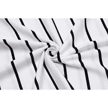 Hount Women's Casual Striped Summer Romper with Pockets