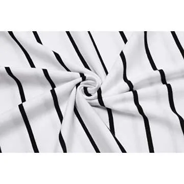 Hount Women's Casual Striped Summer Romper with Pockets