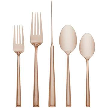 Kate Spade New York Malmo Rose Gold 5 Piece Flatware Set