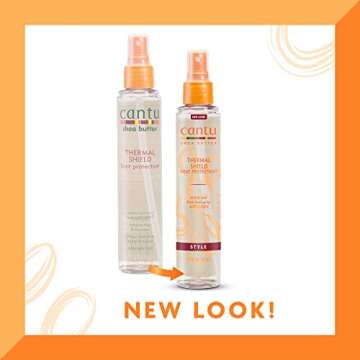 Cantu Thermal Shield Heat Protectant with Shea Butter, 5.1 fl oz (Packaging May Vary)