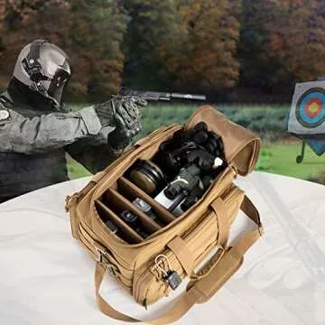 VEAGIA Pistol Range Bag for Firearms and Accessories