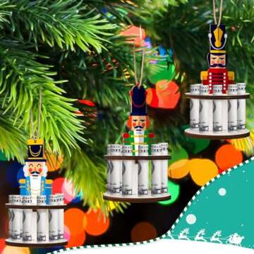 Weysat 3 Pcs Christmas Money Holder Ornaments for Unique Cash Gifts