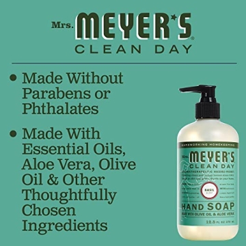 Mrs. Meyer's Basil Hand Soap | All-Natural & Cruelty-Free