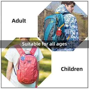 Pack of 12 Cute Cartoon Kids Portable Travel Keyring Containers,Sold with 30 ml Empty Bottles, Perfect for School, Travel, Outdoor, Camping.The Avenger (12 Superhero) (12 Pack)