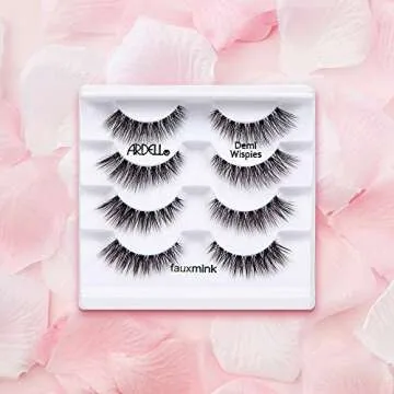 Ardell Faux Mink Lashes Demi Wispies False Eyelashes Multipack, Natural Look Lashes for Everyday Wear, 2 Pack