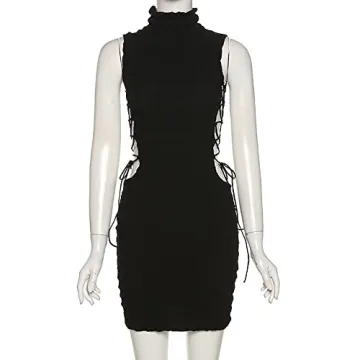 DOUCIU Stacked Mini Dress for Women - Elegance Meets Comfort