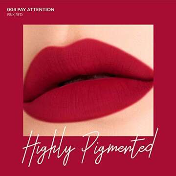 Pony Effect Powdery Whisper Lipstick | Vivid Matte lipstick for Women | 004 Pay Attention | K beauty