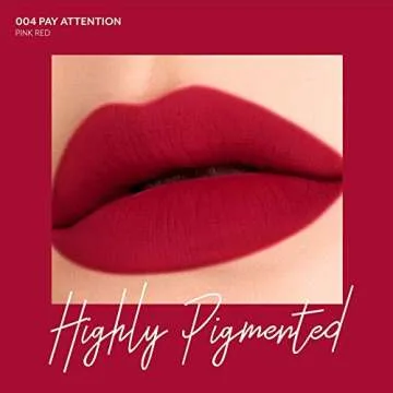 Pony Effect Powdery Whisper Lipstick | Vivid Matte lipstick for Women | 004 Pay Attention | K beauty