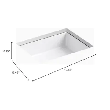 KOHLER Verticyl Rectangle Undermount Sink - 28x22