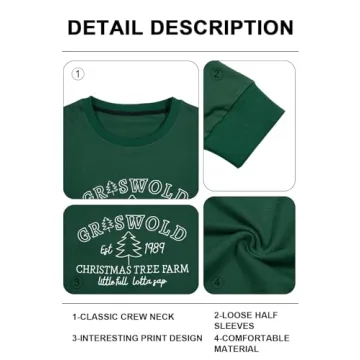 FASHGL Christmas Sweatshirt for Festive Comfort and Style