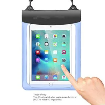 Premium Blue Waterproof Pouch Bag Case for iPad Pro 11 iPad Air 10.5 iPad 10th Gen 9 th G/New Yoga Tab 3 Pro 10 Miix 320 / Samsung Galaxy Tab A9+ 11'' A8 S7 11 A7 10.4 S3
