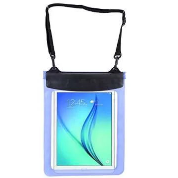 Premium Blue Waterproof Pouch Bag Case for iPad Pro 11 iPad Air 10.5 iPad 10th Gen 9 th G/New Yoga Tab 3 Pro 10 Miix 320 / Samsung Galaxy Tab A9+ 11'' A8 S7 11 A7 10.4 S3