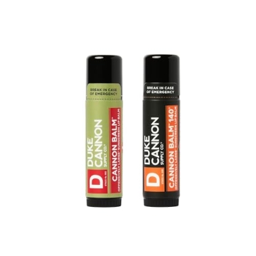 Duke Cannon Lip Balm Bundle: SPF 30 & 15, Blood Orange & Fresh Mint, 2 Pack