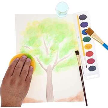 Synthetic Sponges for Painting - 2 Sizes, 12-Pack