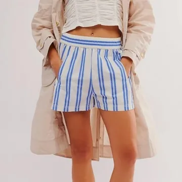 Seyurigaoka Striped Lounge Shorts for Stylish Comfort