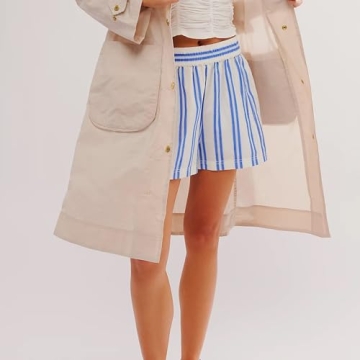 Seyurigaoka Striped Lounge Shorts for Stylish Comfort