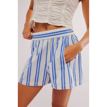 Seyurigaoka Striped Lounge Shorts for Stylish Comfort
