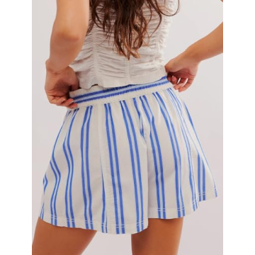 Seyurigaoka Striped Lounge Shorts for Stylish Comfort