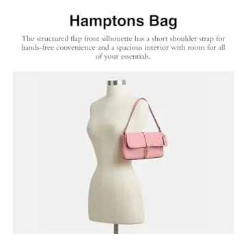 Coach Women’s Hamptons Bag - Stylish Bubblegum Leather Handbag