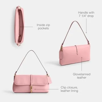 Coach Women’s Hamptons Bag - Stylish Bubblegum Leather Handbag