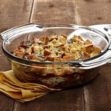 Anchor Hocking 2 Quart Round Glass Casserole Baking Dish, Medium