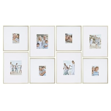 Camden Reed Arcadia 8 Piece Oversized Gallery Wall Frame Set, 16x20 and 16x16 Inch Matted Frames for...